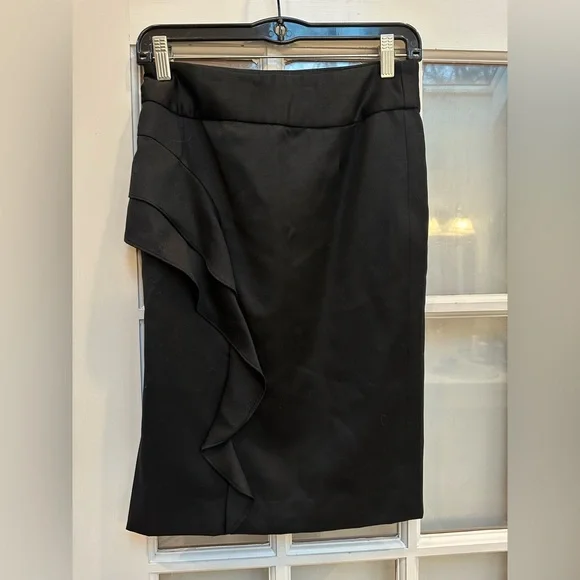 Vintage L.A.M.B Gwen Stefani Wool Y2K Punk Glam Rock Goth Ruffle Skirt Size 2 XS